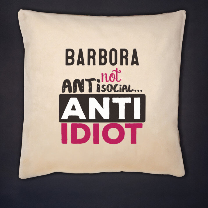 Not antisocial - Dekoračný vankúš