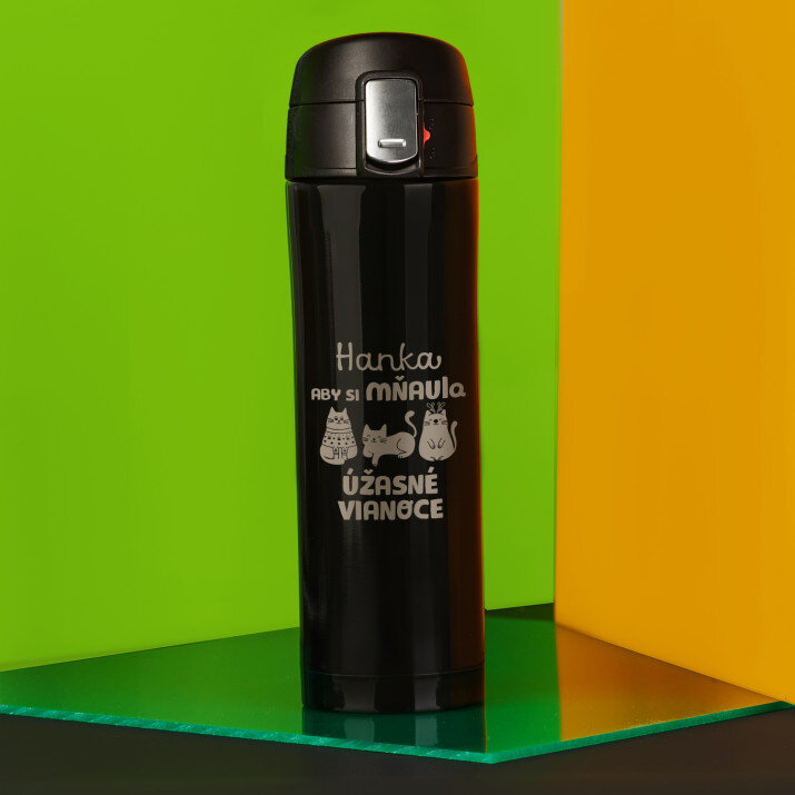 Aby si mňaula úžasné vianoce - Termohrnek 440ml