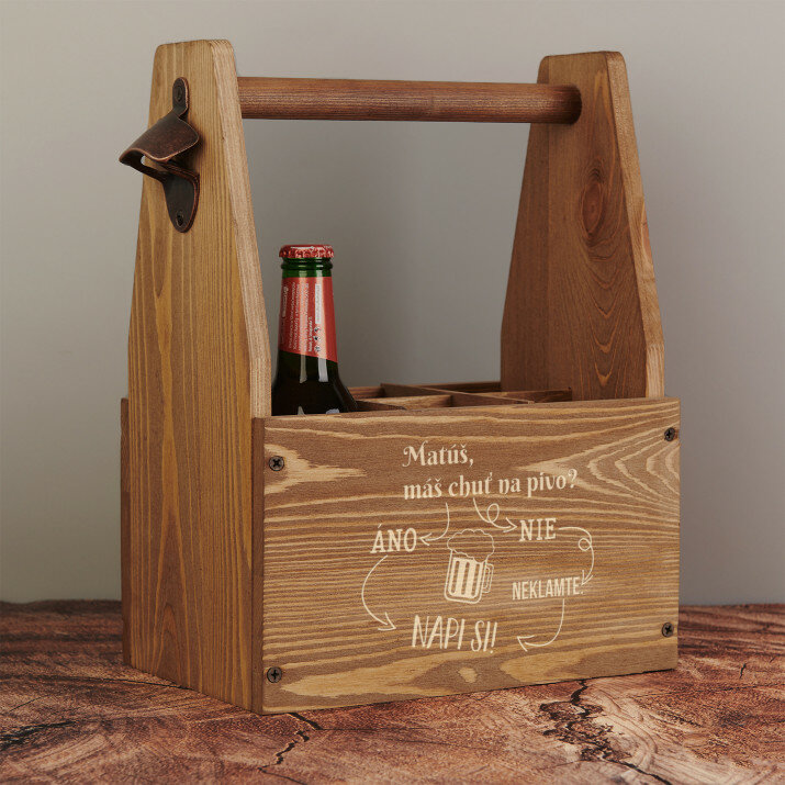 Chuť na pivo - Nosič na pivo s otváračom