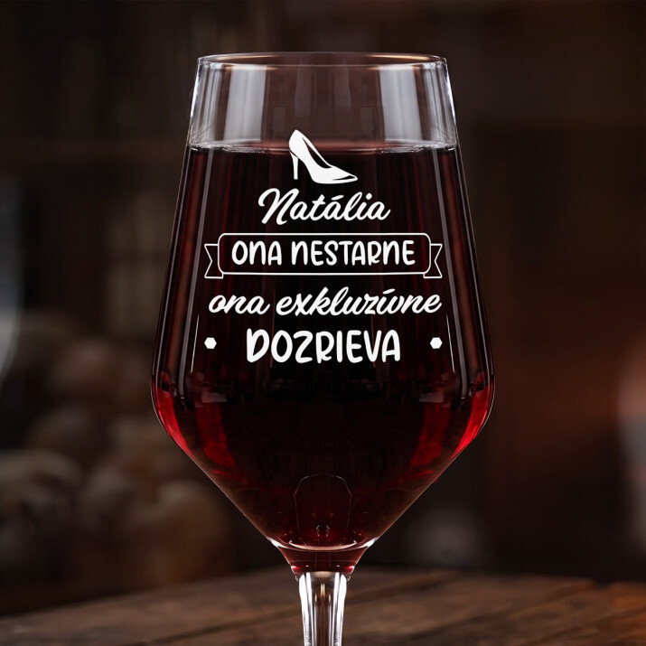 Ona nestarne - Veľký pohár na víno