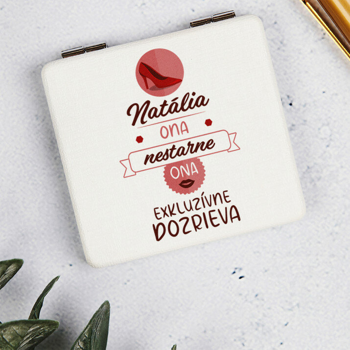 Ona nestarne - Vreckové zrkadielko