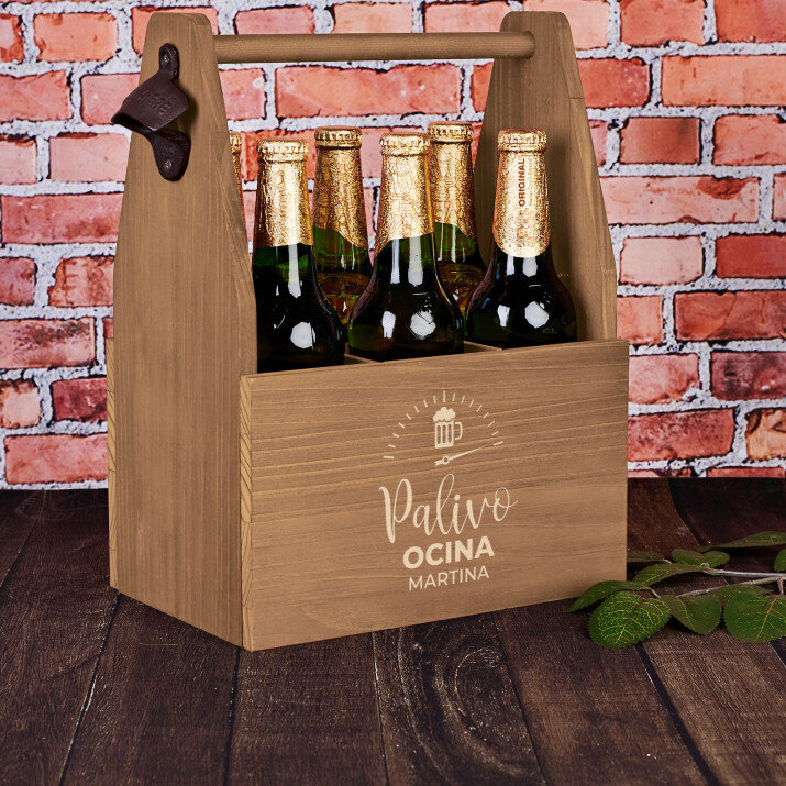 Palivo ocina - Nosič na pivo s otváračom