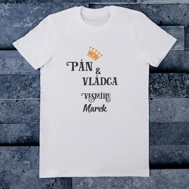 Pán a vládca - Pánske tričko s potlačou