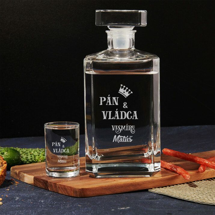 Pán a vládca - Sada karafa a poháriky na vodku