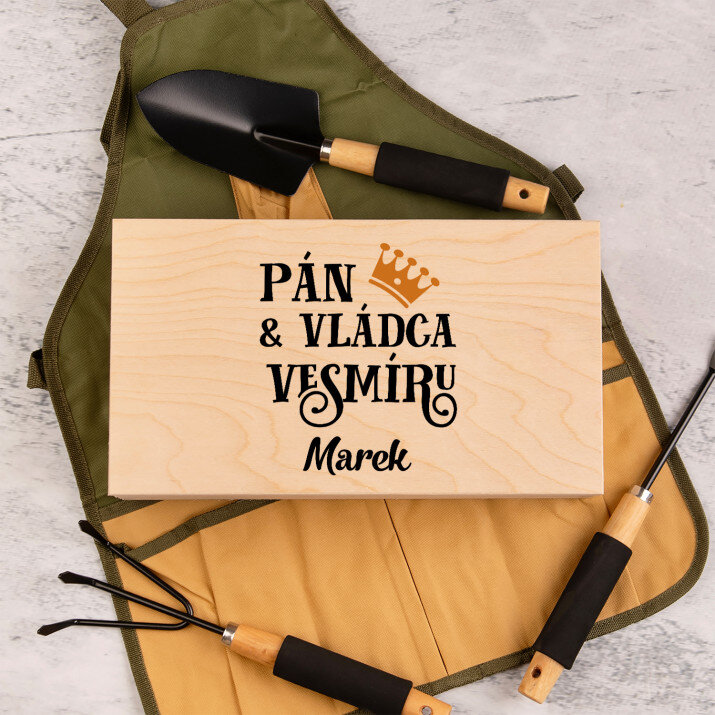 Pán a vládca - Sada záhradného náradia v zástere