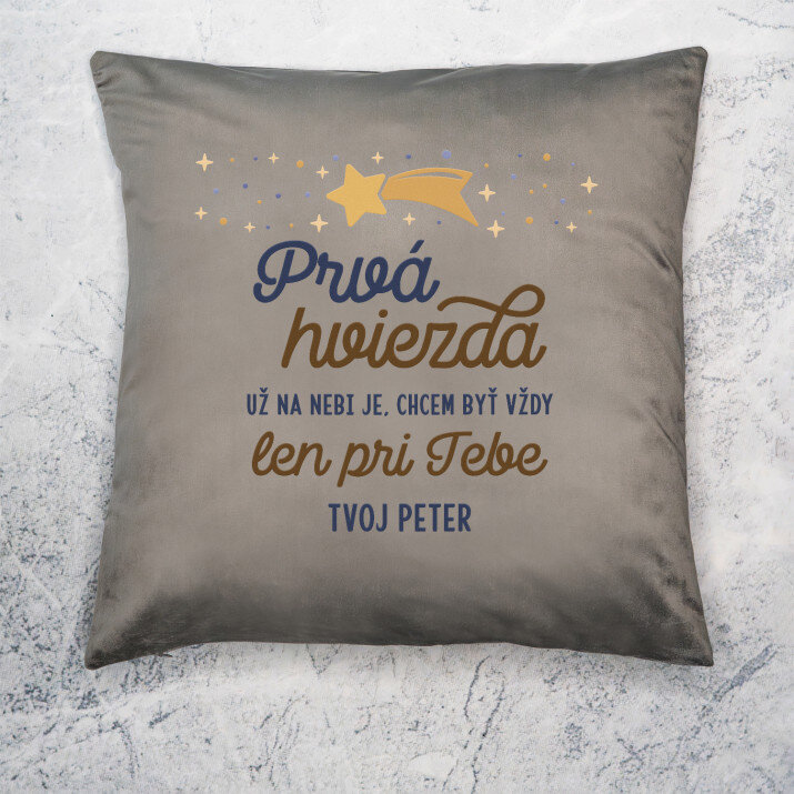 Prvá hviezda už na nebi - Dekoračný vankúš