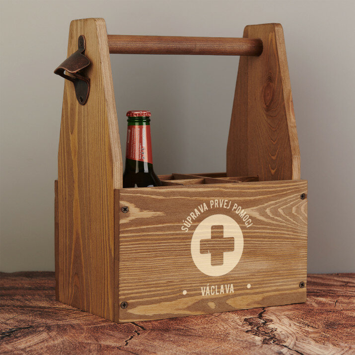 Prvá pomoc - Nosič na pivo s otváračom