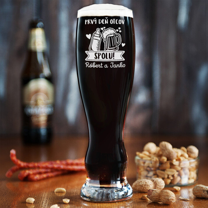 Prvý deň otcov spolu - Gravírované pohare na pivo