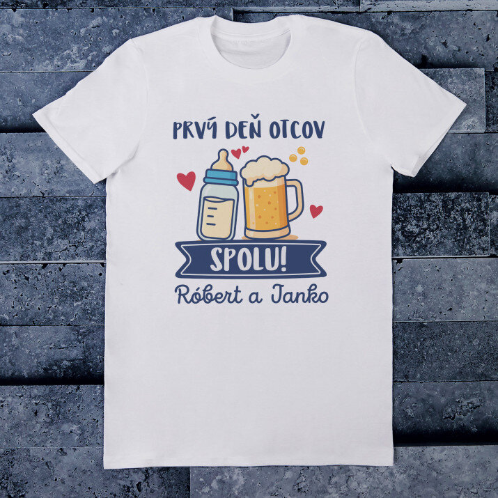 Prvý deň otcov spolu - Pánske tričko s potlačou