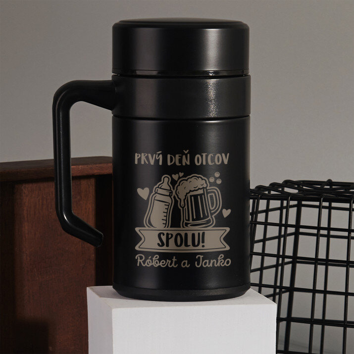 Prvý deň otcov spolu - Termohrnček s rukoväťou 400 ml