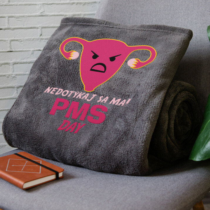 Pms day - Deka s výšivkou 