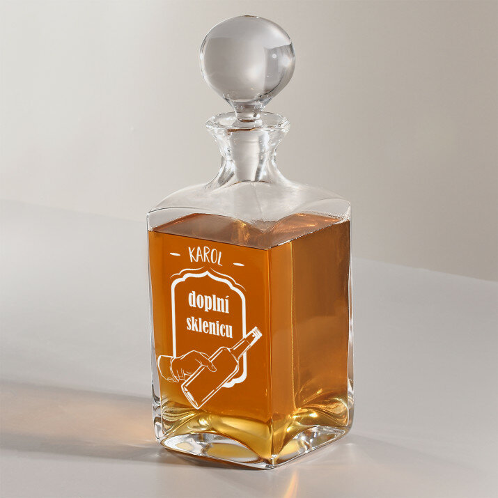 Doplní pohár - Karafa na whisky