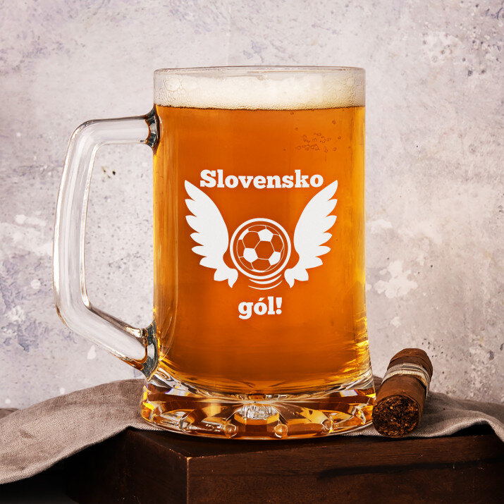 Slovensko gól! - Krígeľ s gravírovaním