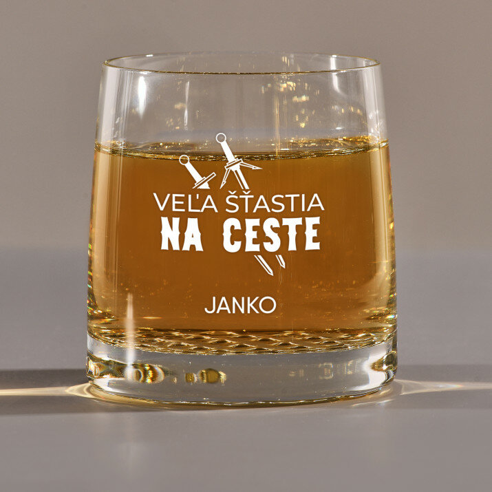 Veľa šťastia na ceste - Pohár na whisky