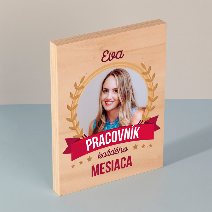 Pracovník mesiaca - Tlač na drevo