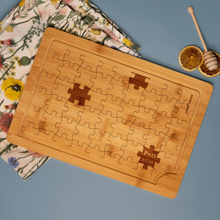Puzzle - Doska s gravírovaním