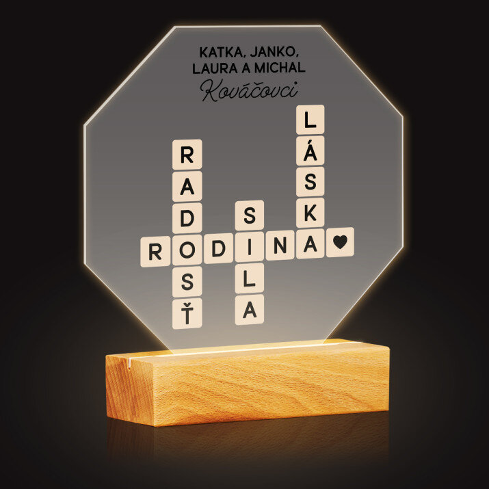 Rodina krížovka - Osemuholník