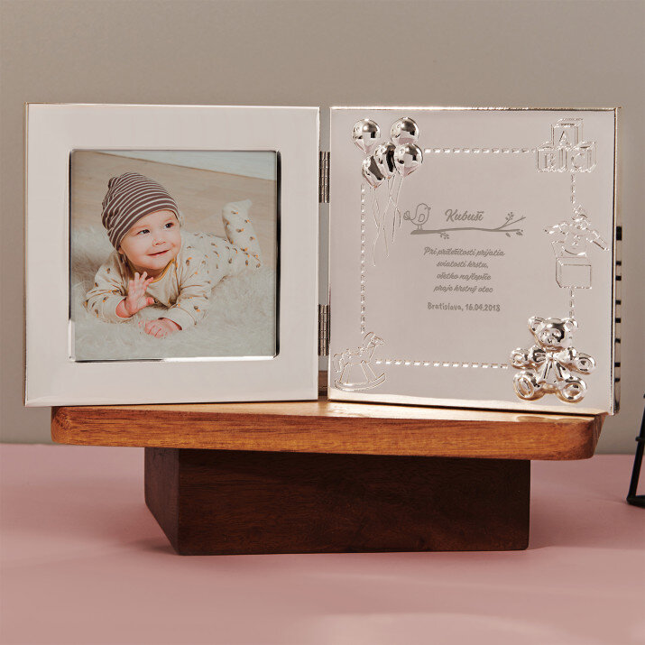 Sviatosť krstu - Postříbřený rámeček na fotografie