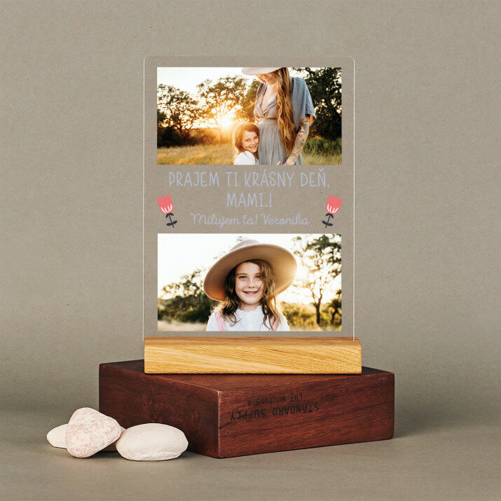 Prajem ti krásny deň, mami - Tlač na akrylové sklo so stojanom