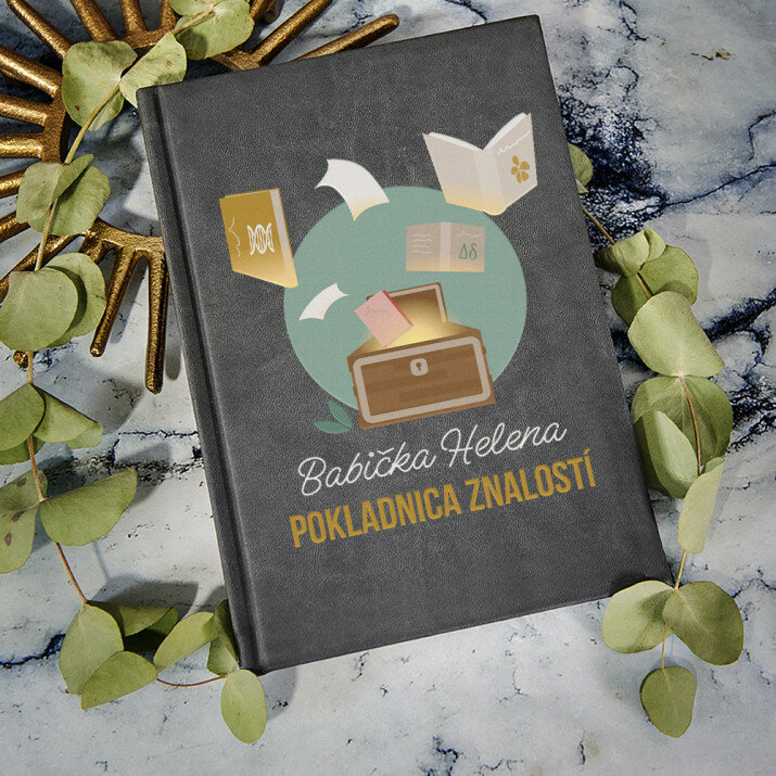 Pokladnica znalostí - Notes A5 s potiskem