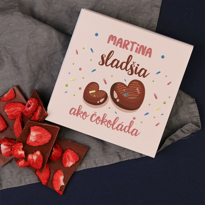 Sladšia ako čokoláda - Čokoláda s jahodami