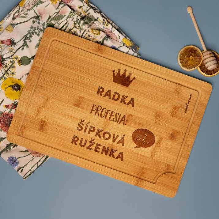 Šípková Ruženka - Doska s gravírováním