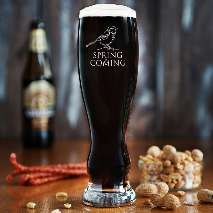 Spring is coming - Gravírované pohare na pivo
