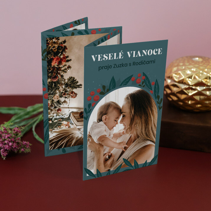 Vianoce lístky - Veľká harmonika