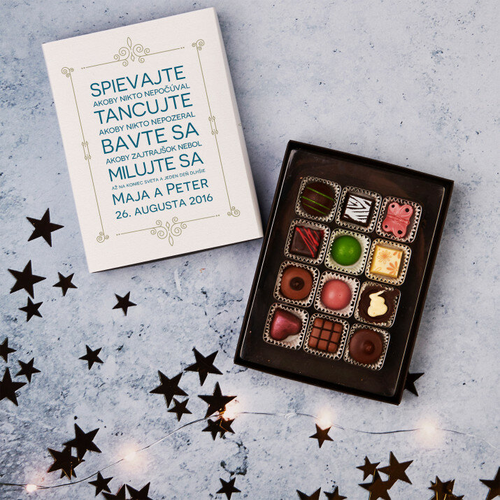 Šťastie - Pralinky z belgickej čokolády