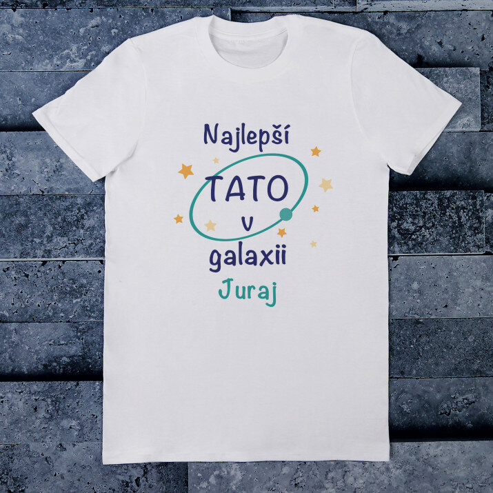 Otec v galaxii - Pánske tričko s potlačou