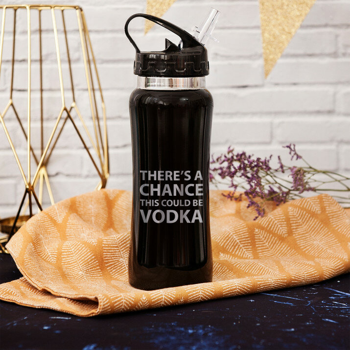 This could be vodka - Fľaša na vodu s gravírovaním