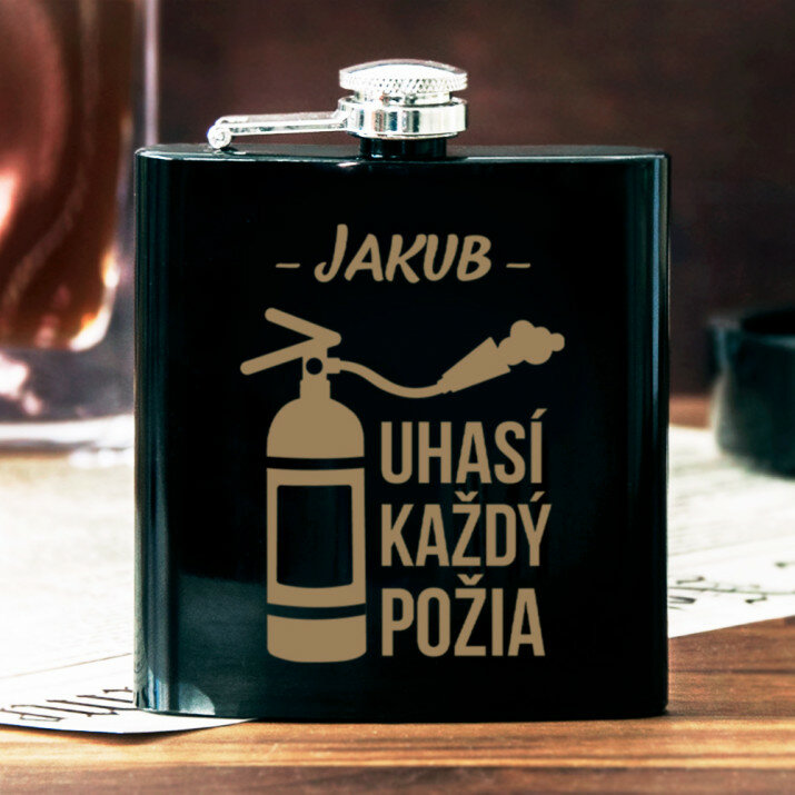 Uhasí každý požiar - Ploskačka s gravírovaním
