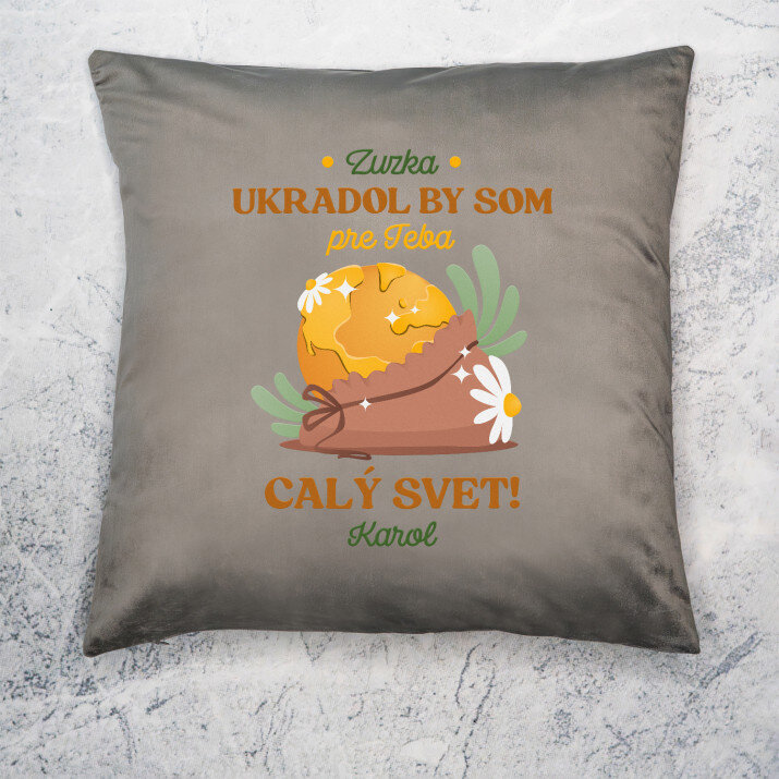 Ukradol by som pre teba celý svet - Dekoračný vankúš