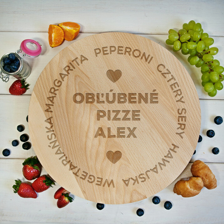 Obľúbené pizze - Rotačná doska