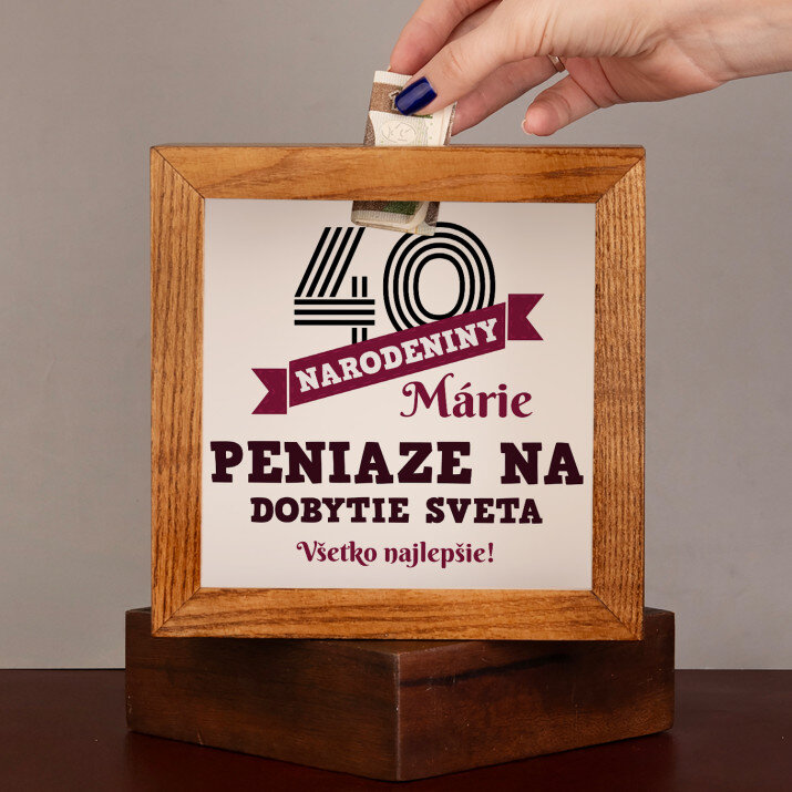 Narodeniny všetko najlepšie - Drevené prasiatko