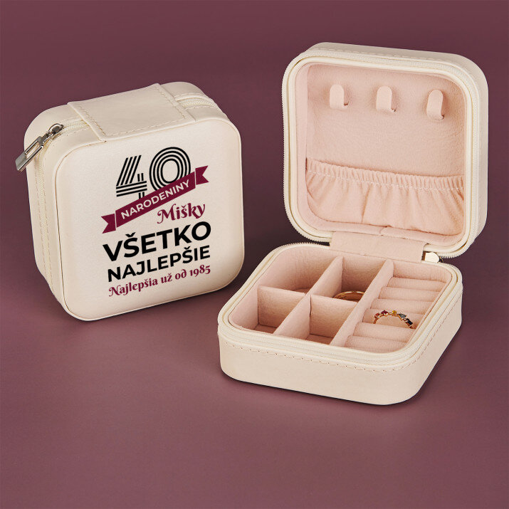 Narodeniny všetko najlepšie - Cestovná krabička na šperky