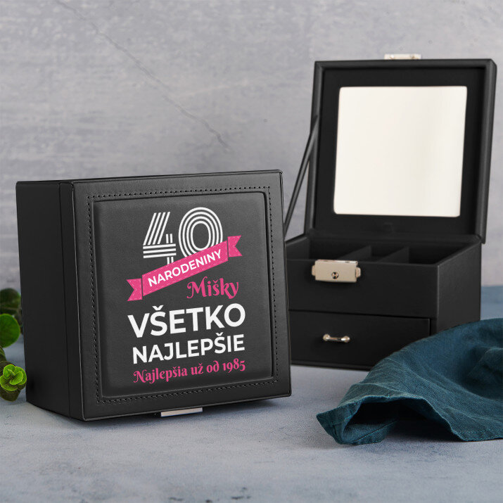 Narodeniny všetko najlepšie - Čierna krabička so zrkadlom