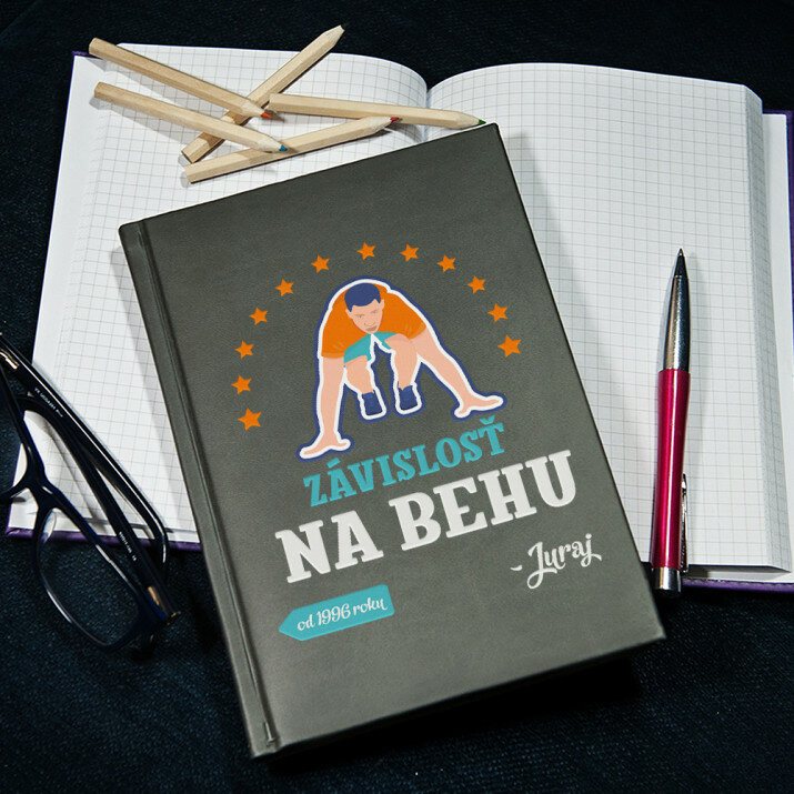 Závislosť na behu - Notes A5 s potiskem