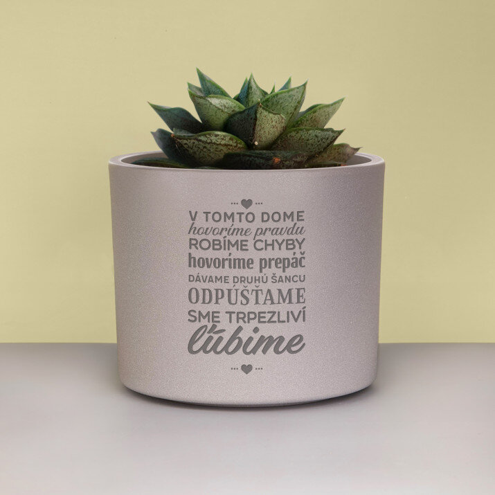 V tomto dome - Kryt na kvetináč