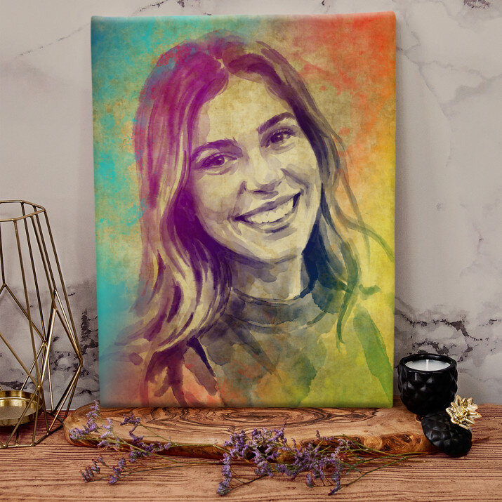 Watercolor - Obraz na plátne