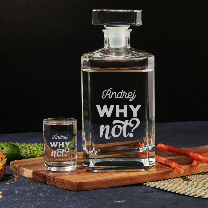 Why not - Sada karafa a poháriky na vodku