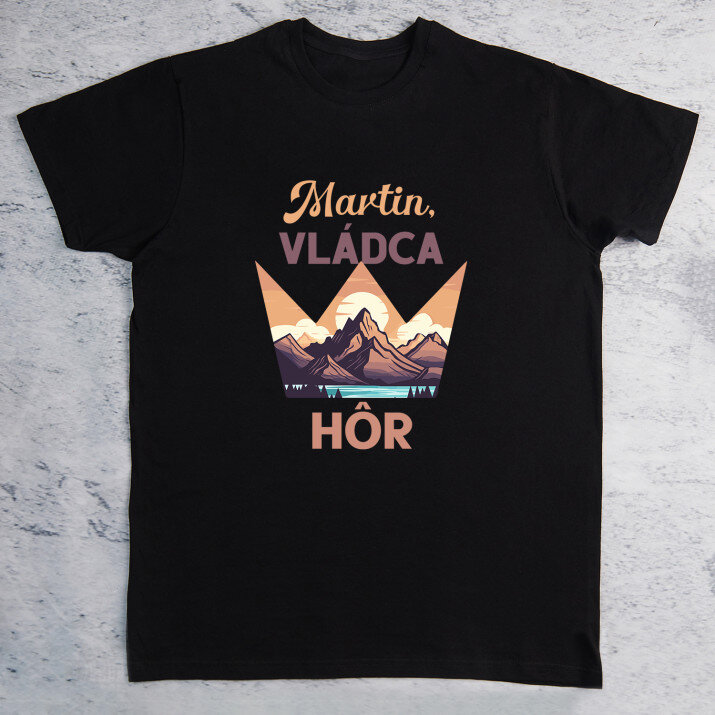 Vládca hôr - Pánske čierne tričko