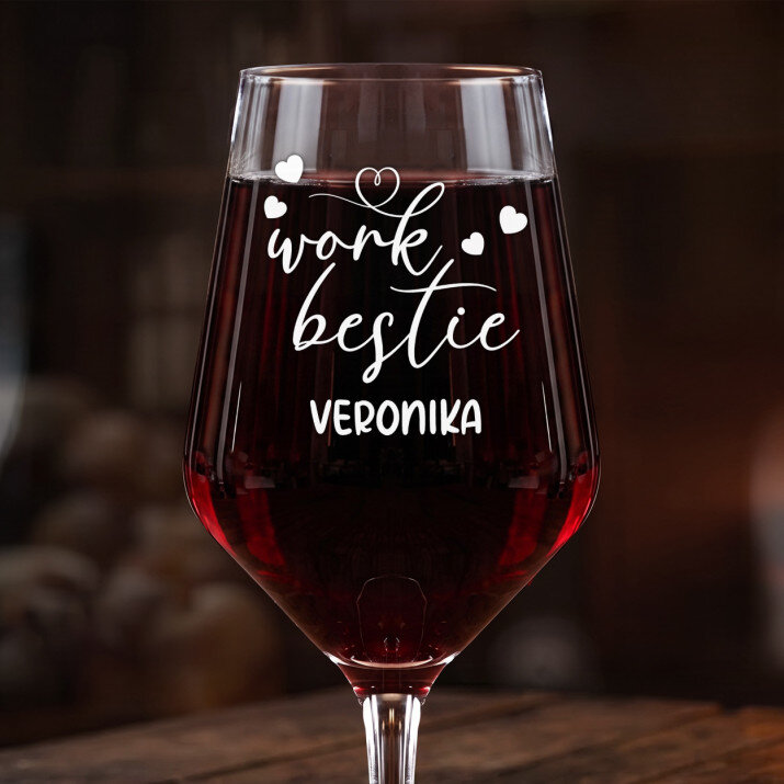 Work bestie - Veľký pohár na víno