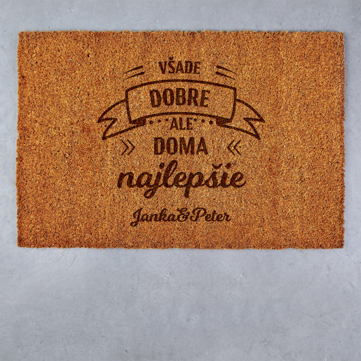 Všade dobré, ale najlepšie doma - Kokosová rohožka