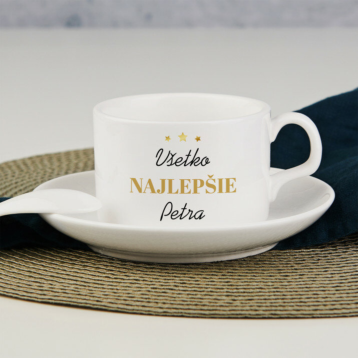 Všetko najlepšie - Šálka s podšálkou