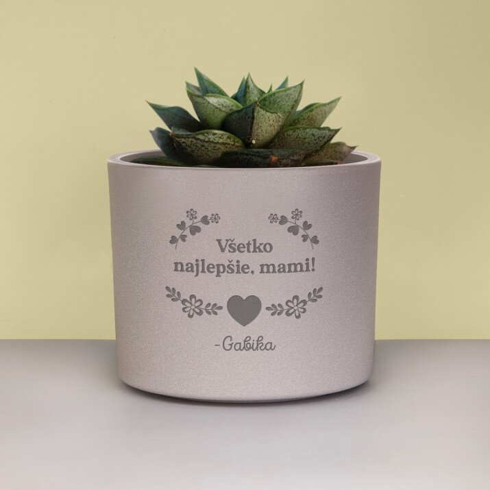 všetko najlepšie mami - Kryt na kvetináč