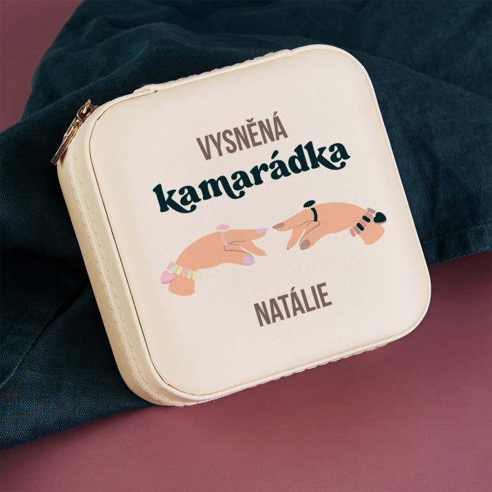 Vysnívaná priateľka - Cestovná krabička na šperky