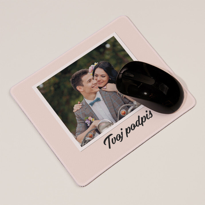 Fotografia a podpis - Podložka pod myš