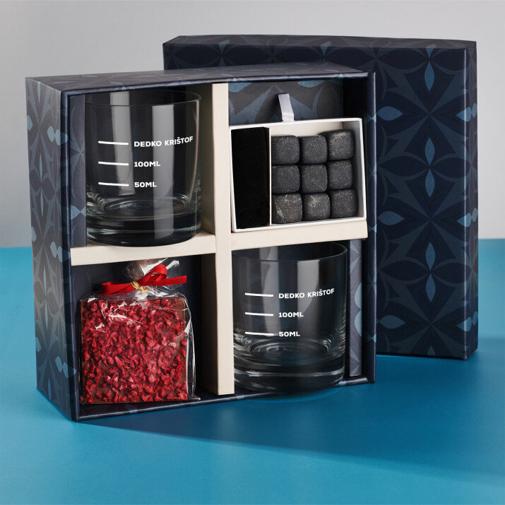 Darčeková sada s pohármi na whisky pre dedka