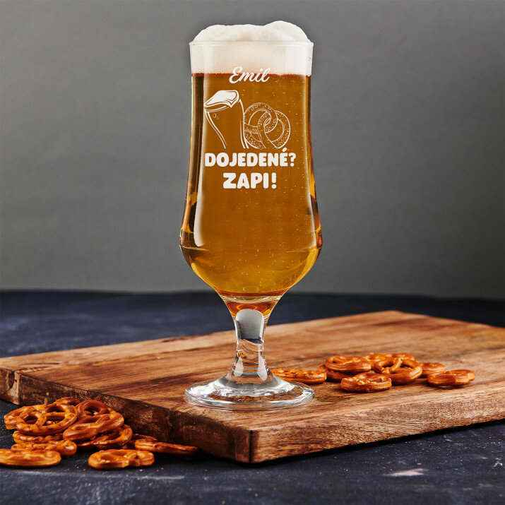 Dojedené zapi – Pohár na pivo na stopke